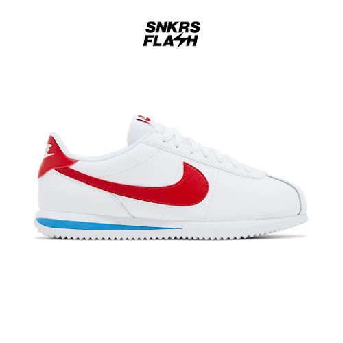 NIKE Cortez Forrest Gum White Varsity Red Sepatu Sneakers Wanita - DN1791108 - Size 37.5