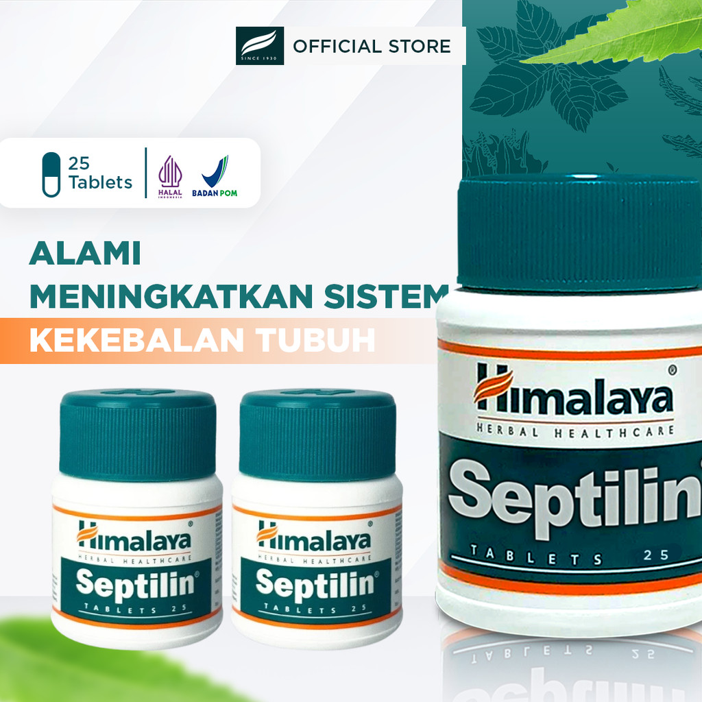 [Bundle Isi 2] Himalaya Septilin isi 25 | Supplement Imunitas | Menjaga Sistem Kekebalan Tubuh