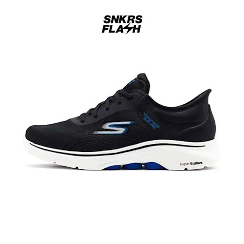 SKECHERS Go Walk 7 Black Blue Sepatu Casual Pria - 216550BKBL - Size 40