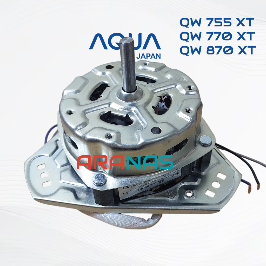 DINAMO SPIN AQUA JAPAN 7 Kg QW755XT QW770XT QW870XT Motor Pengering Mesin Cuci 2 Tabung QW 755 770 X