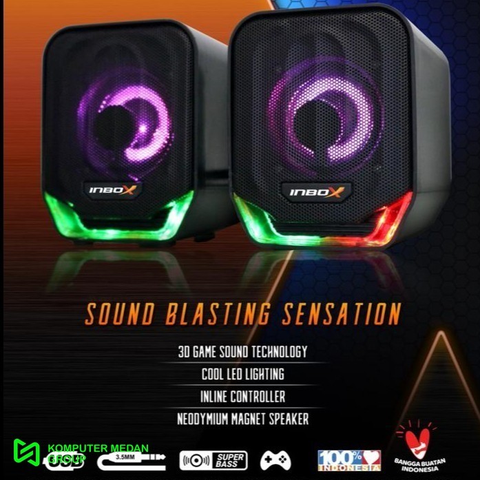 Speaker USB Flashdisk Inbox Gs03 RGB