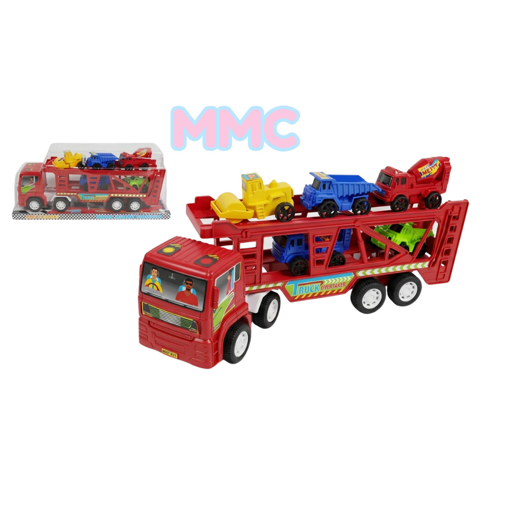 MAINAN ANAK TRUCK CARRIER SET KENDARAAN MINI ST2111