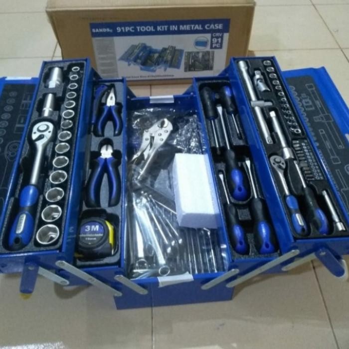 Tool Kit Set 91 Pcs SANDS / Tool Kit Set Otomotif 60 pcs