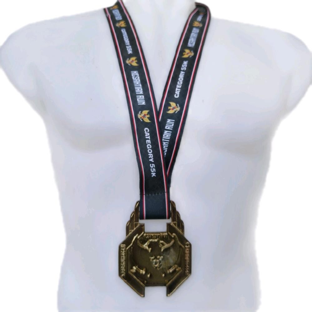 Medali Lari Unik Event Ultra 55k Kesaktian Run Running - Medali Finisher- Medal Lari Original - Meda