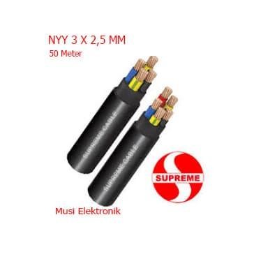 KABEL NYY 3X2.5 SUPREME 50M HITAM