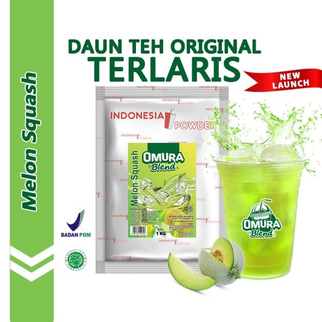 

Tersedia Omura Blend Bubuk Minuman Melon Squash 1Kg Tanpa Susu Powder Drink Premium