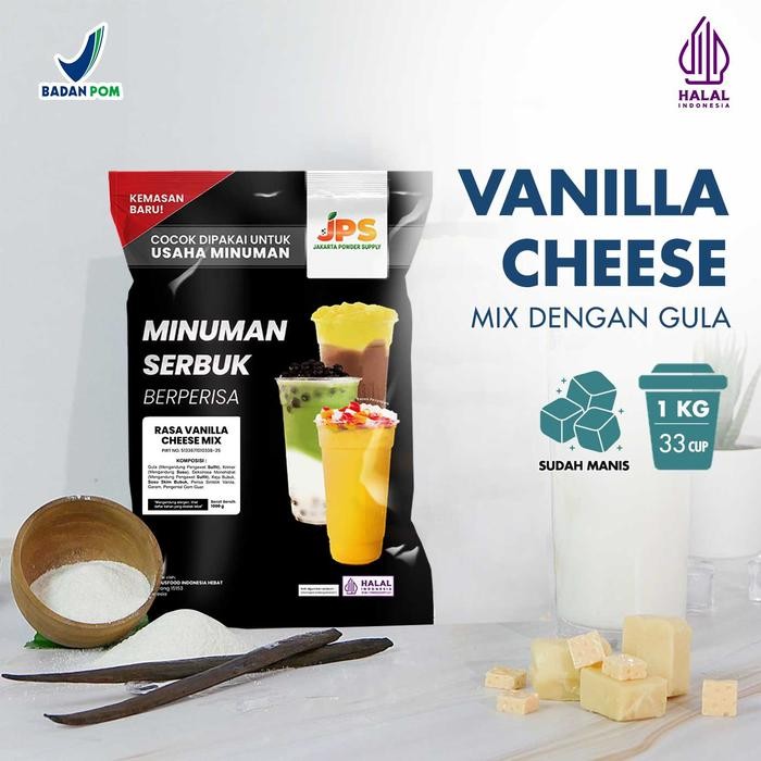 

Tersedia Bubuk Minuman Vanilla Cheese Mix 1kg JPS - Minuman Bubuk Shopee