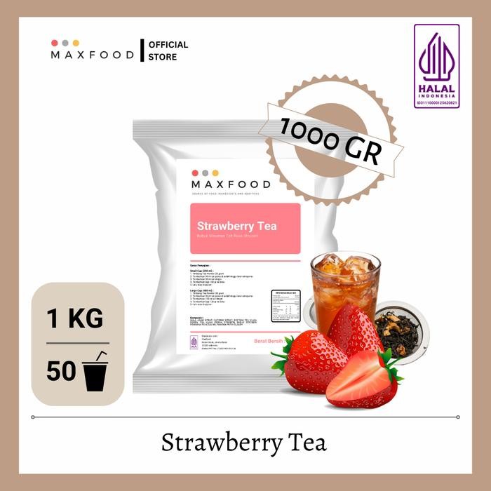 

Tersedia MAXFOOD Strawberry Tea Powder 1Kg - Bubuk Minuman Teh Strawberry Shopee