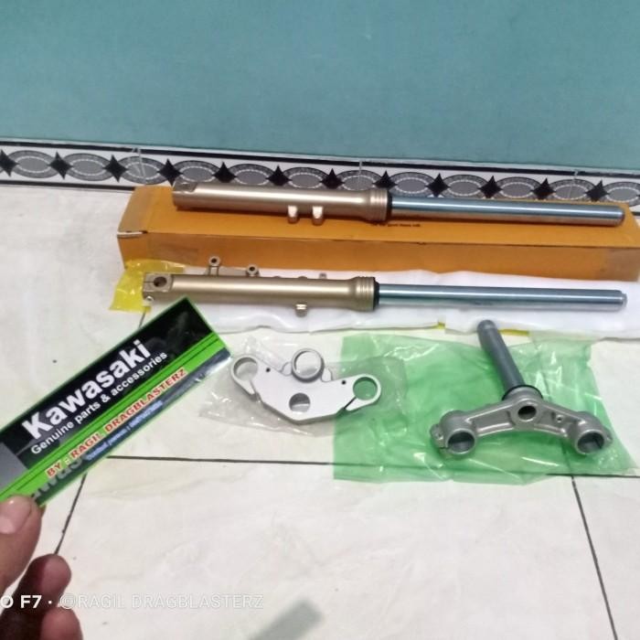 shock depan set ninja rr old zx gold original