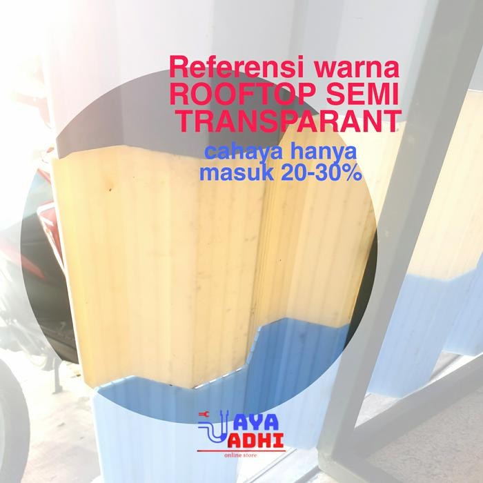 ~~~~~] Atap Dingin Atap PVC ROOFTOP - Semi Transparan Kanopi Karpot