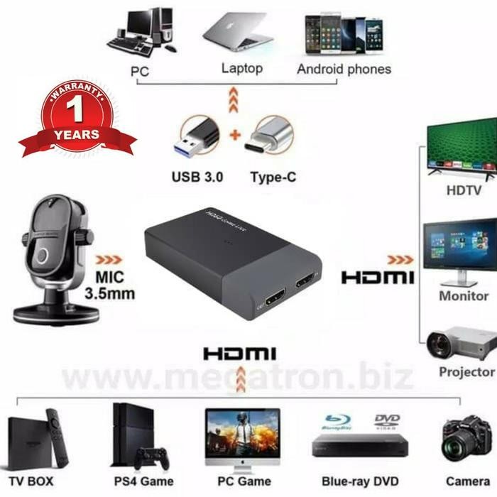EZcap EZ CAP 261m 261 M - HDMI Video Capture - HD Game Streaming