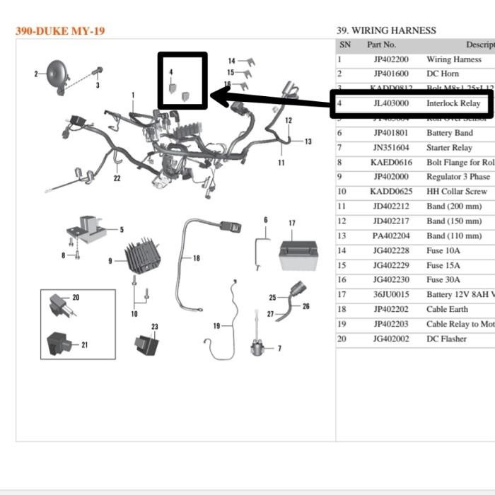 RELAY KTM LAMPU KIPAS RADIATOR DUKE RC ADV 200 250 390 RELAY INTERLOCK KTM