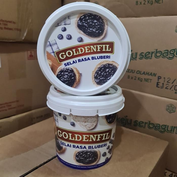 

Goldenfil Blueberry Jam 1G Elai Buah Bluberi Buan Morrin Mariza
