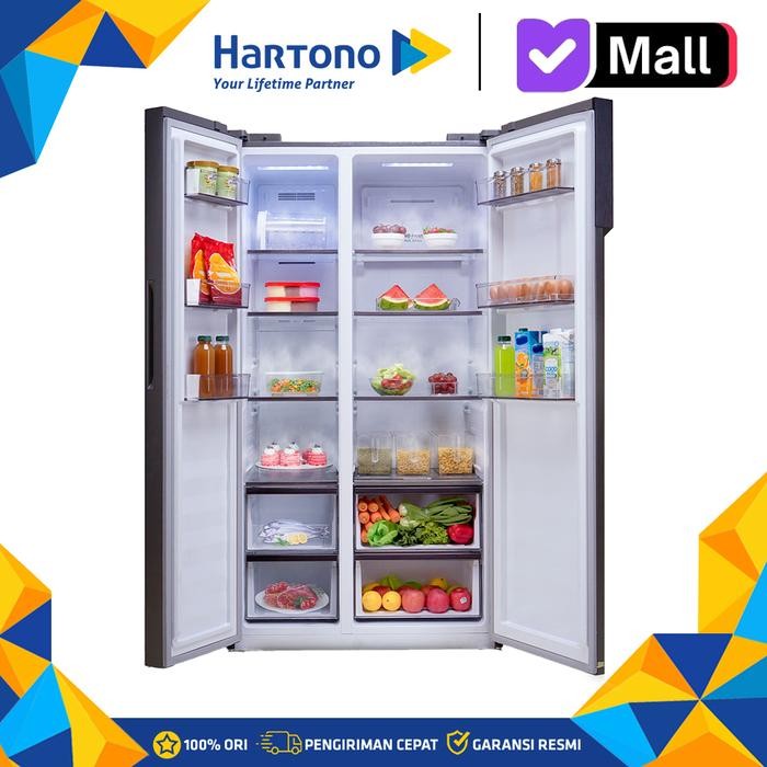 Polytron Kulkas Side By Side Refrigerator Prs520Y