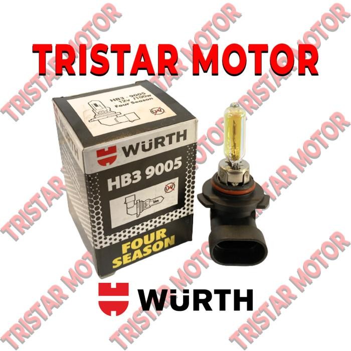 ,,,,,,,] Bohlam Bohlamp Lampu lamp HALOGEN Four Season HB3 9005 12V 100W WURTH