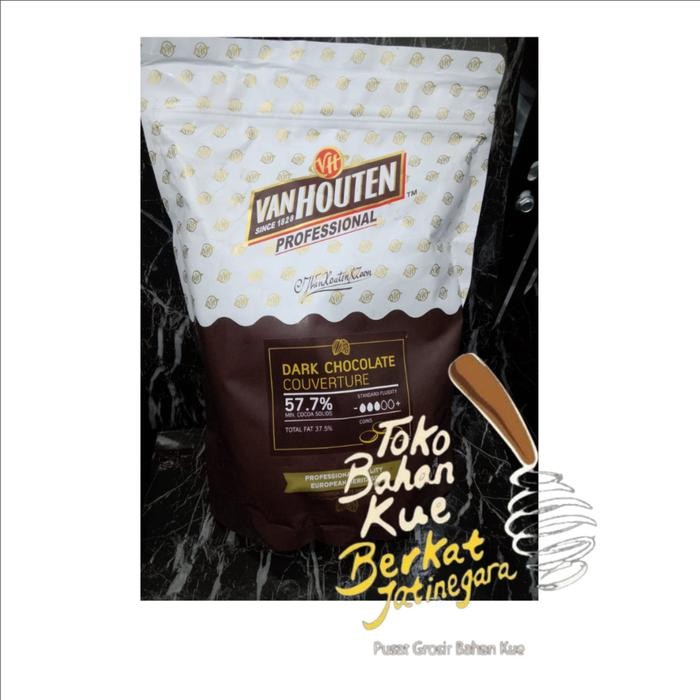 

VAN HOUTEN DARK COUVERTURE KEMASAN 1.5 KG / COKLAT COUVERTURE