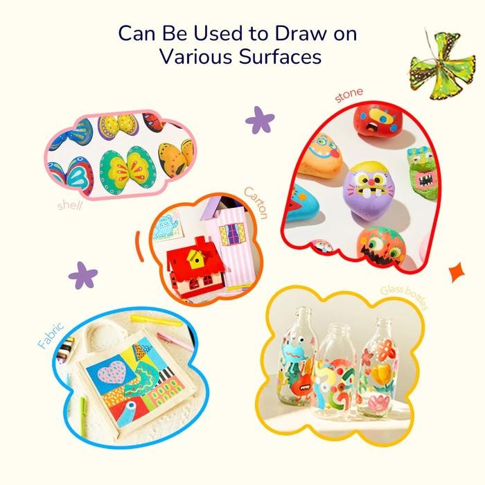 

Mideer Acrylic Markers With Storage Spidol Akrilik Terbaru