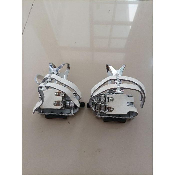Toe Strap Toeclip Pedal Vp Component Kulit Asli Fixie