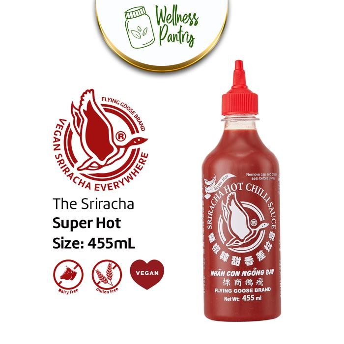 

Sriracha Flying Goose Super Hot 455ml / Sambal Saos Super Pedas Vegan