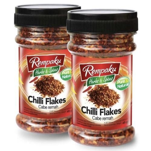 

Rempaku Chilli Flakes Bubuk Remah Cabe 45gr halal pure & natural