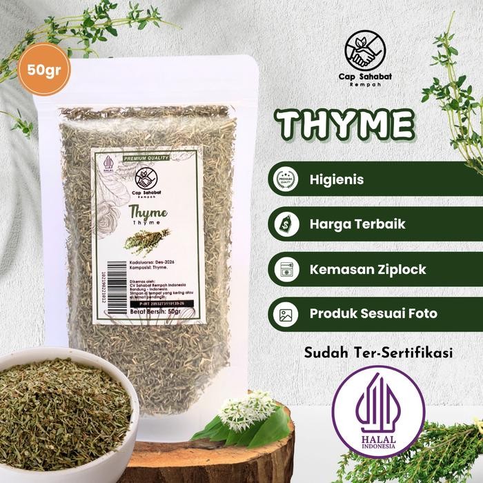 

50gr Daun Thyme / Thyme / Thyme Kering / Rempah / JSR 100%
