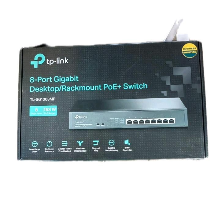 TP-LINK TL-SG1008MP SWITCH POE 8 PORT GIGABIT DESKTOP/RACKMOUNT POE+SWITCH