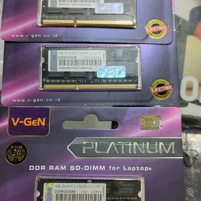 RAM SODIM V-GEN DDR3 4GB PC10600