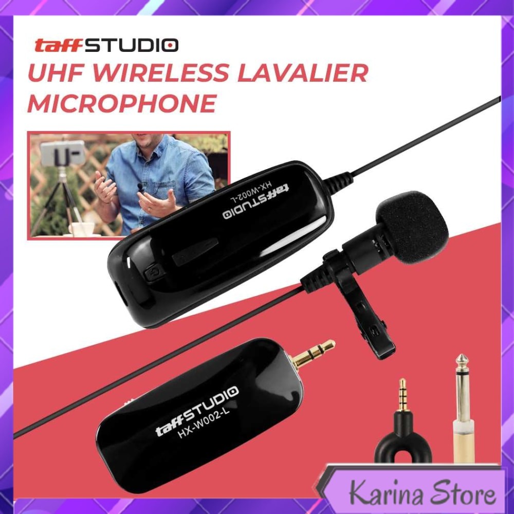 TAFFSTUDIO UHF WIRELESS LAVALIER MICROPHONE PODCAST INTERVIEW - HX-W002-L