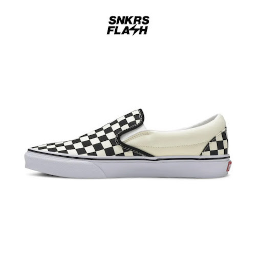 VANS Classic Slip On Checkerboard Sepatu Sneakers Unisex - VN000EYEBWW - Size 44.5