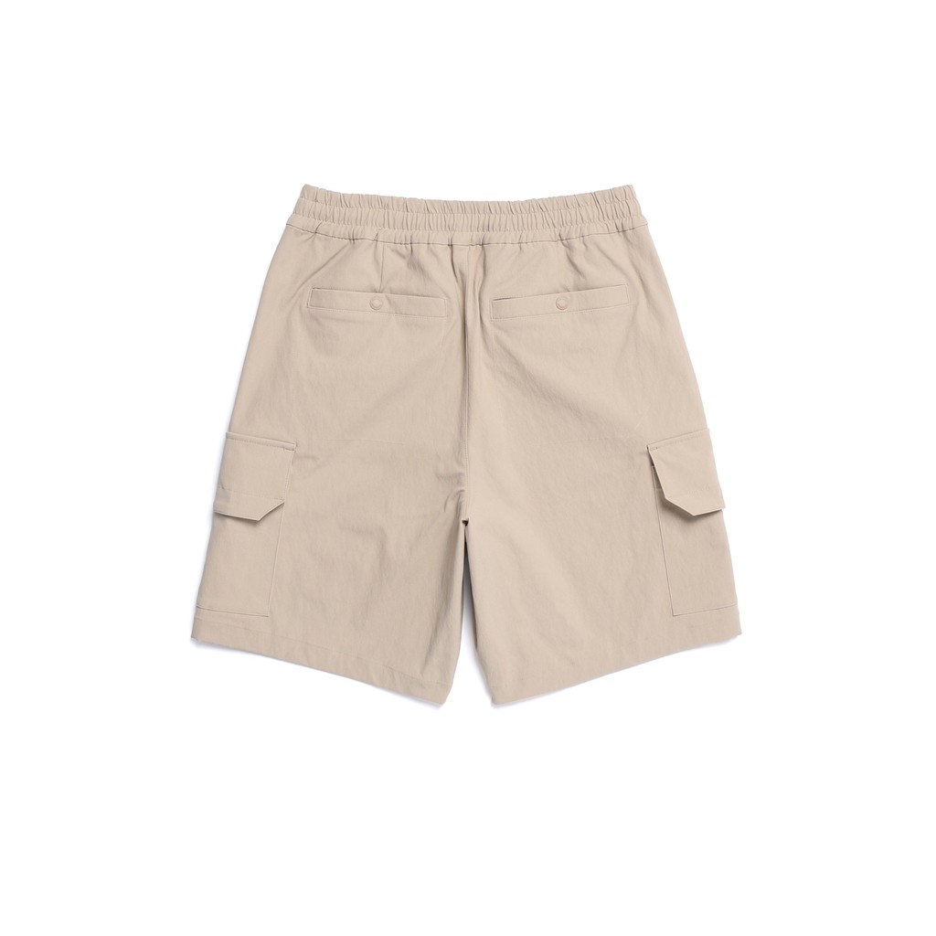 National Geographic Cargo Pocket Woven Long Shorts Mourning Beige - Celana Unisex Mourning Beige