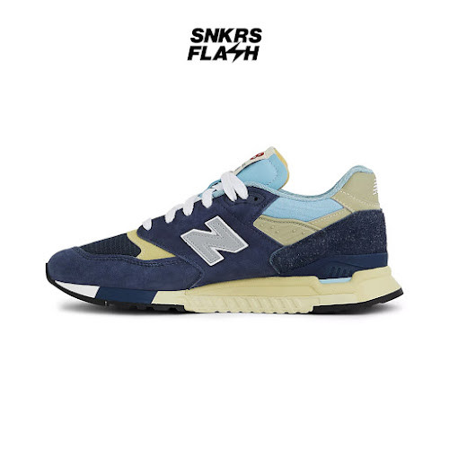 NEW BALANCE Made In Usa 998 Navy Chrome Blue Sepatu Sneakers Unisex - U998CB - Size 44.5