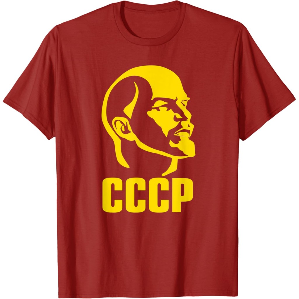 Vladimir Lenin Soviet Union CCCP Soviet Union Communism T-shirt Pure cotton crew neck unisex