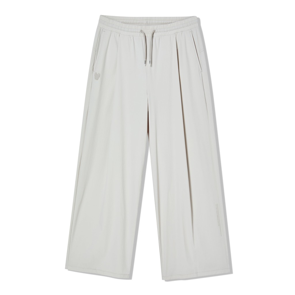 LIFEWORK - Lw3 Nylon Span Straight Fit Pants Stone - Celana Panjang Rajut Khaki Wanita