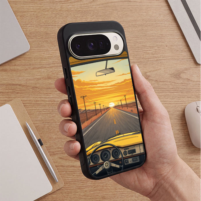 Case Casing Google Pixel 10 9 8 7 6 5 4 4A Pro XL 4G 5G Sunset Road Trip FX0340