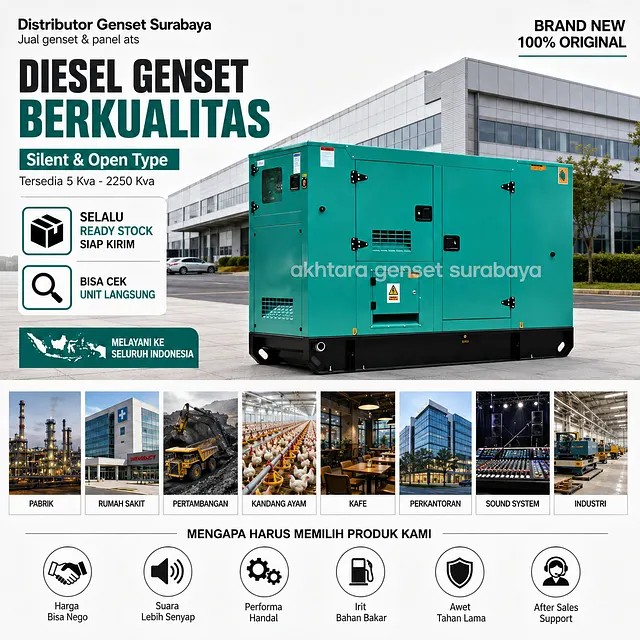 Weifang / Emerald / Kofo   Diesel Jenset - Generator Genset 25 Kva / 20.000 watt