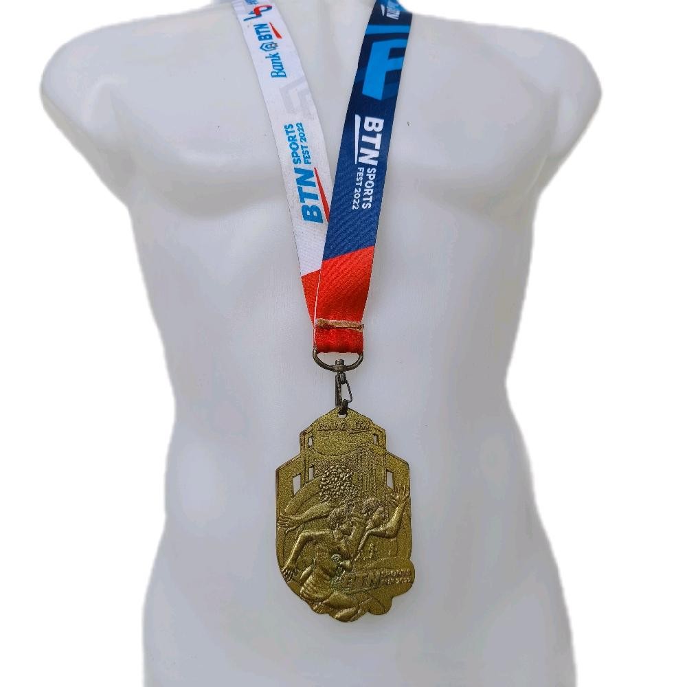 Medali Lari Unik Event BTN sportfest - Medali Finisher- Medal Lari Original - Medali Panjangan | Med