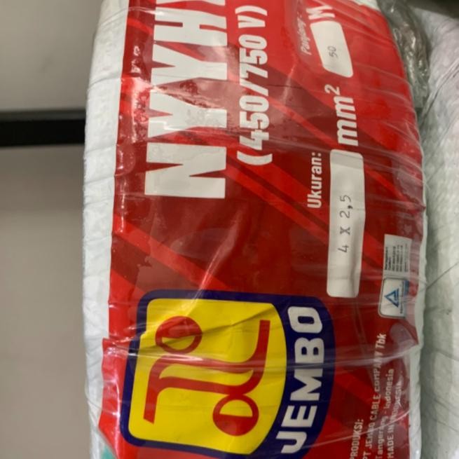 KABEL NYYHY 4 X 2.5 MM JEMBO CABLE (HITAM) ; 1 ROLL = 50 METER