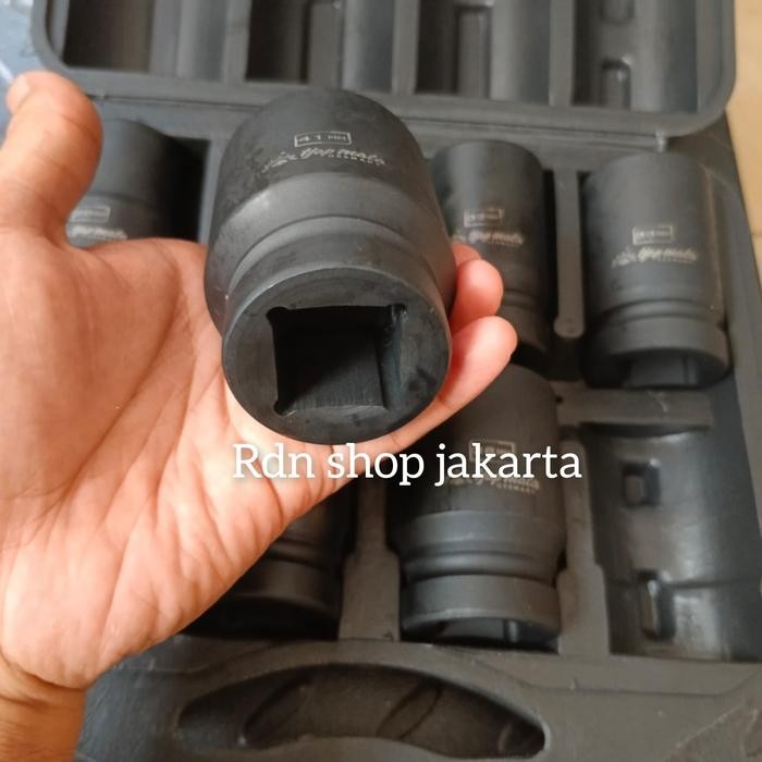 Kunci shock sok 1 inch set 8 pcs 20 - 41 mm Tjap Mata Germany