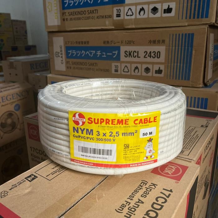 SUPREME NYM 3X2.5 3 X 2.5 KABEL LISTRIK TUNGGAL KAWAT
