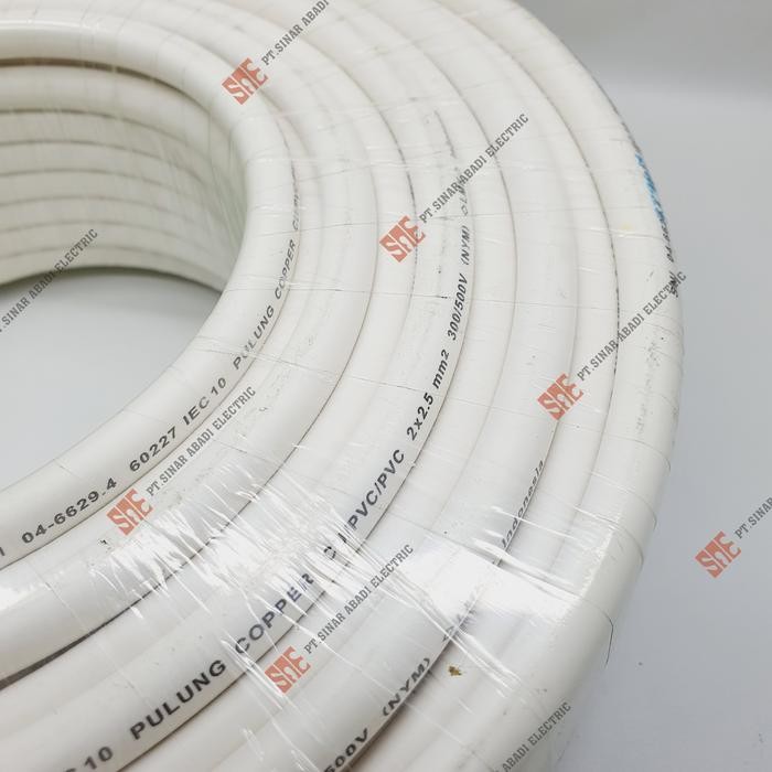 KABEL NYM 2X2.5 PULUNG ROLL 50 MTR KABEL LISTRIK TUNGGAL 2 X 2.5 MM