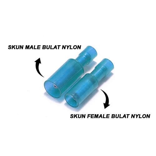 SKUN FEMALE BULAT NYLON (100 PCS) KABEL 2,5 MM