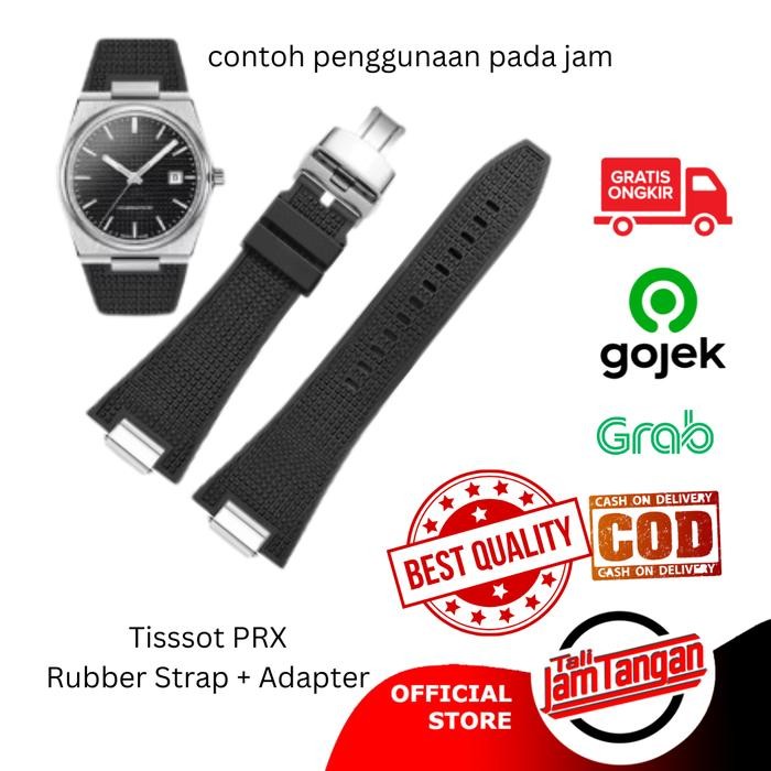 Tali Jam Tangan Tiss ot PRX Rubber Strap Best Quality + Adapter