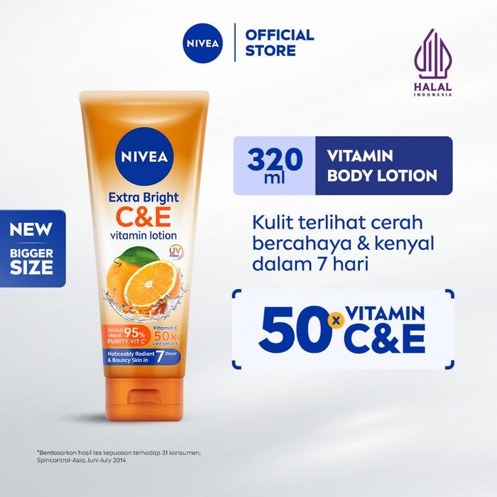NIVEA Body Lotion Extra Bright C&E Vitamin Lotion 320ml - Handbody SPF serum UV Filter Thailand