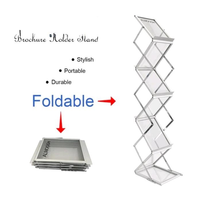 

Rak Brosur Acrylick Lipat 4 Susun 7 Susun