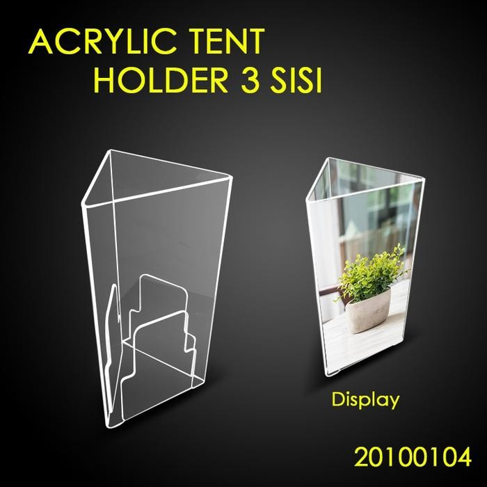 

Khusus Gosend! Acrylic / Tempat Brosur Akrilik 3 Sisi Ukuran 21Cm X 10Cm Tebal 2Mm