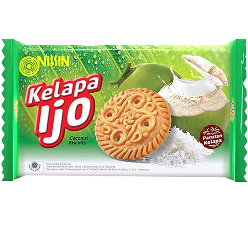 

Nissin Biskuit Kelapa Hijau 280G