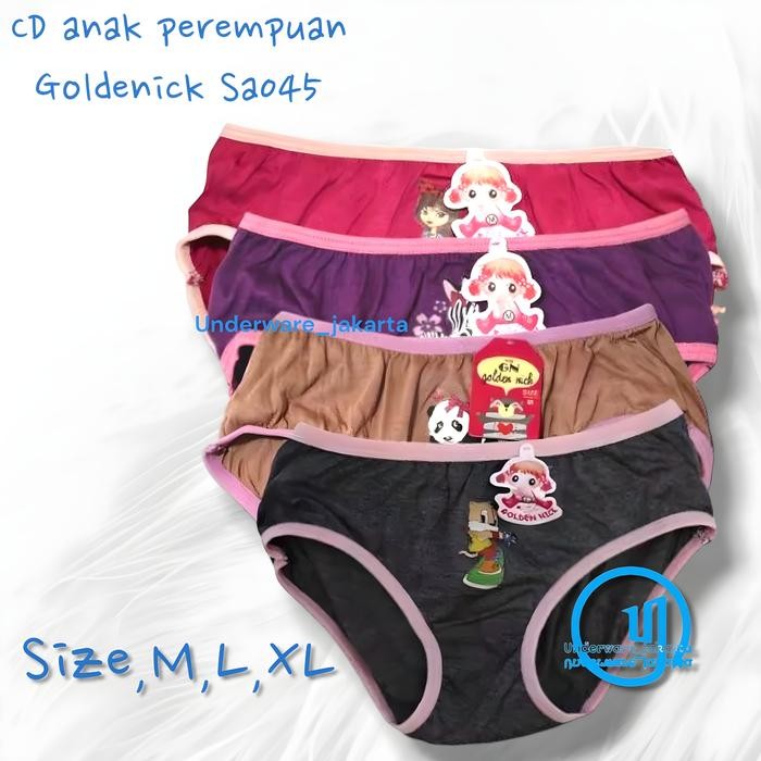 Pilihan- [ 6 Pcs ] Cd Golden Nick Kids Sa 045 Fashion Celana Golden Nick Anak Perempuan Warna
