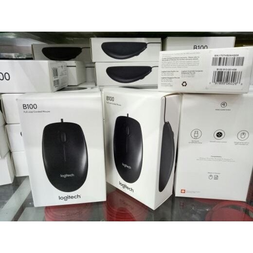 Mouse Usb Logitech B100 ORIGINAL ,Mouse Kabel Logitech B100
