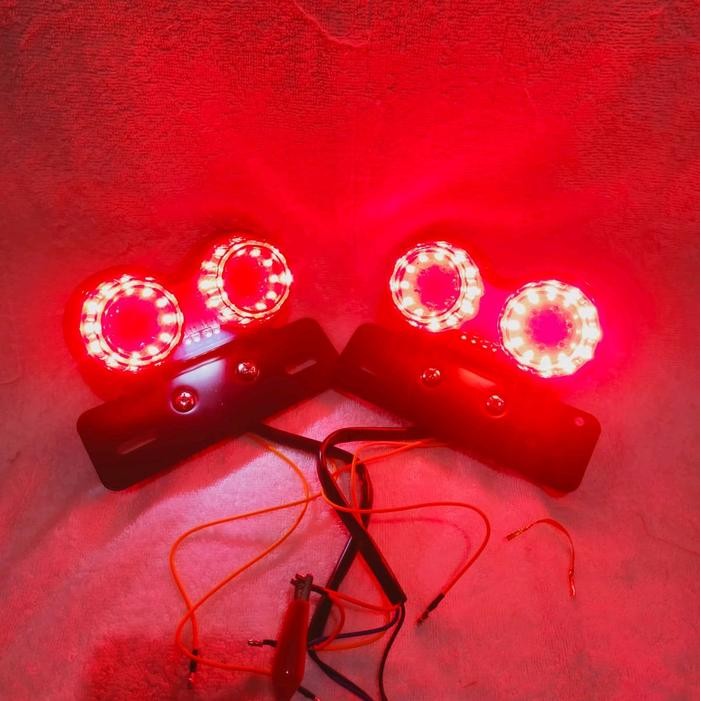 LAMPU STOP BREKET BULAT LAMPU STOP CUSTOM JAPSTYLE STOP LED BULAT BRACKET FOTO LAKI MOTOR MOTORCYCLE