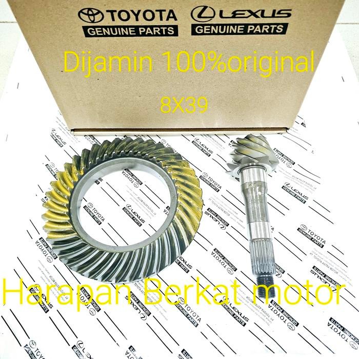 GEAR SET CRWON WHELL GIGI GARDAN 8X39 AVANZA VELOZ XENIA ORIGINAL